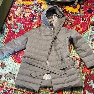 Brooks Brothers women’s Gray Hooded down Jacket